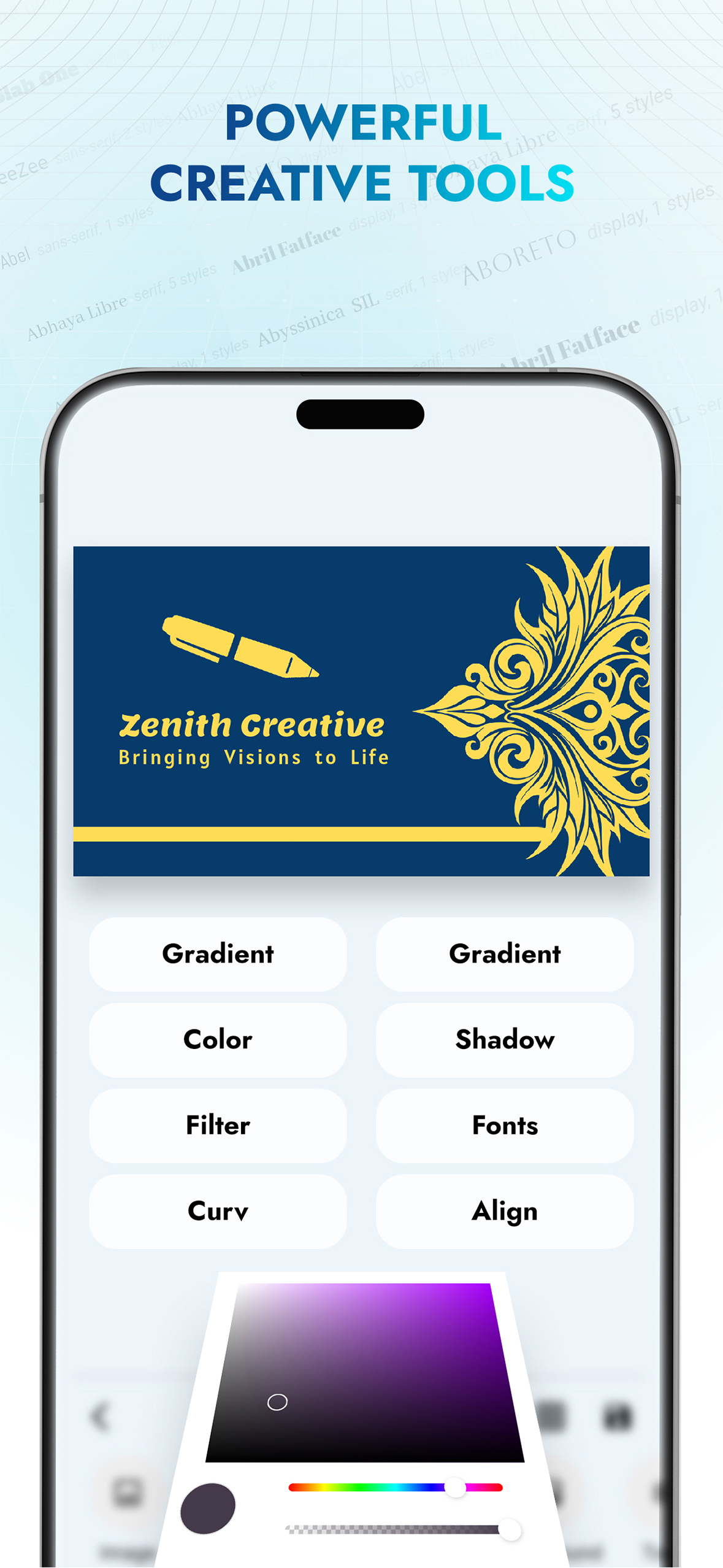 Business Card Folio saved business cards management screen