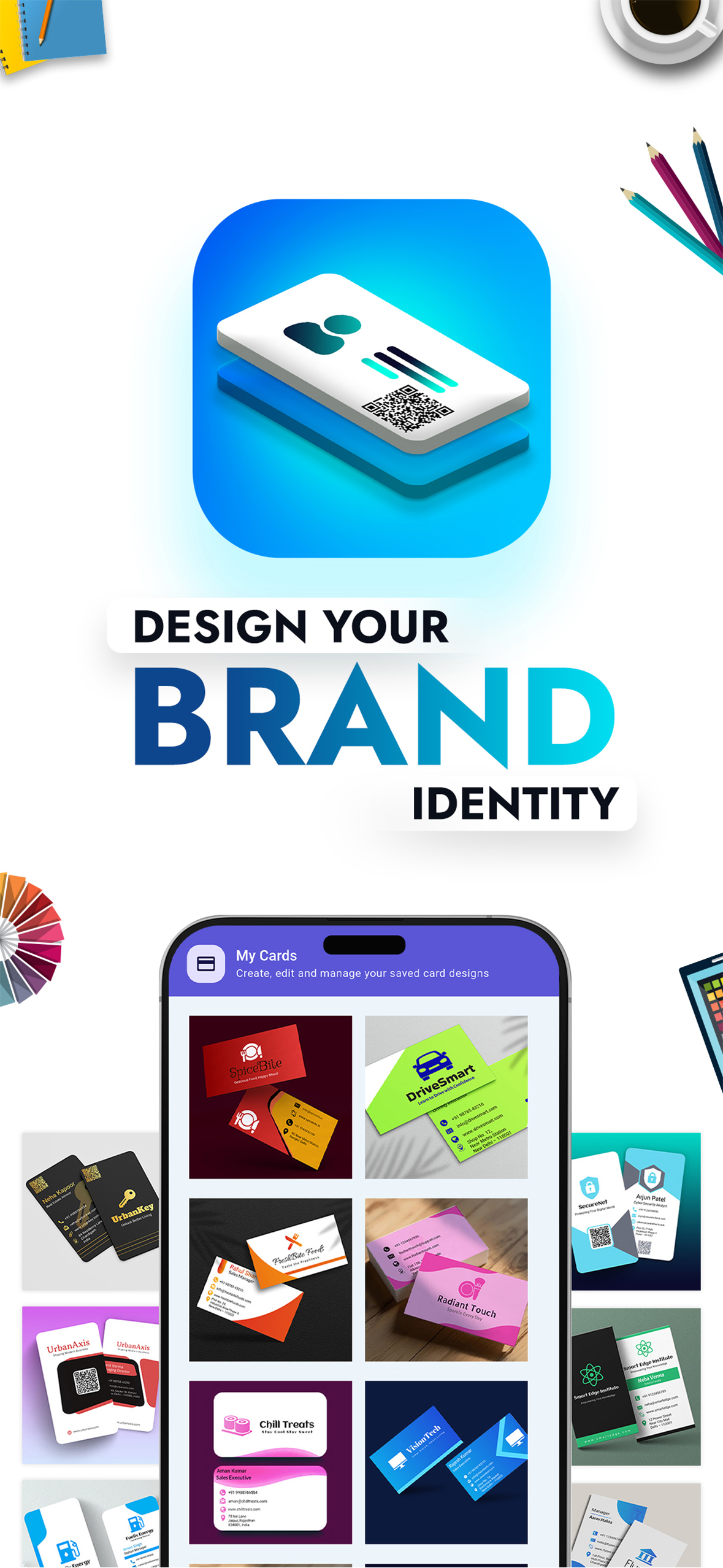 Business Card Folio premium business card app upgrade screen